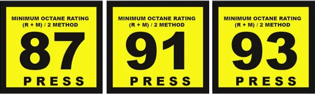 octane ratings