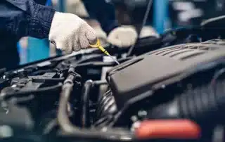 Professional oil change inspection