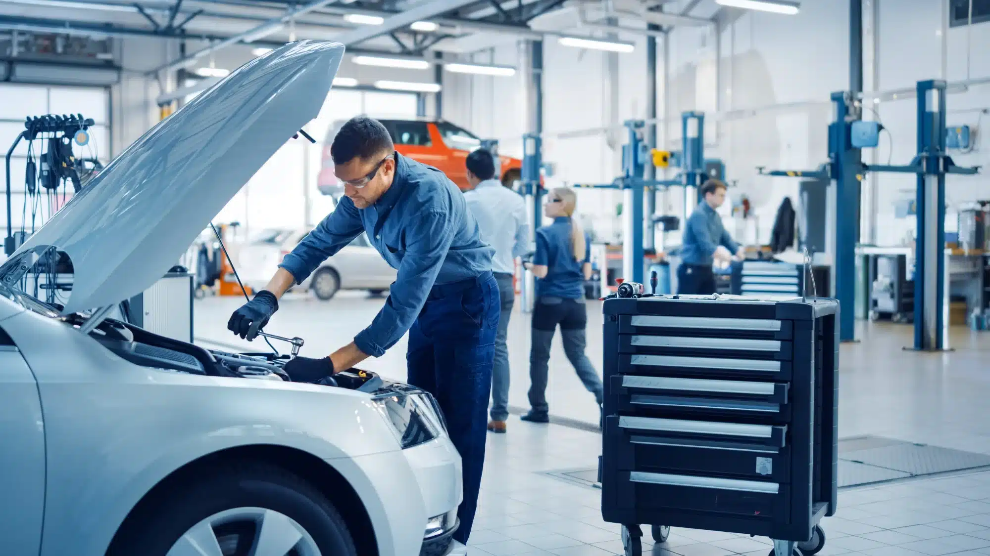 Auto repair shop services including engine diagnostics, brake repair, oil changes, tire services, suspension work, and transmission maintenance to extend vehicle lifespan