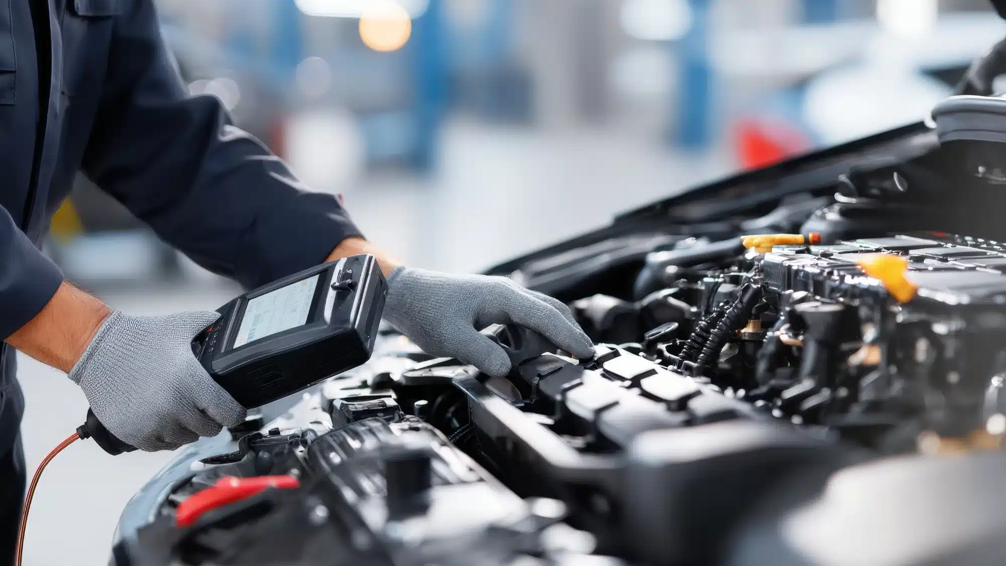 Experienced mechanics diagnosing Hyundai check engine light issues