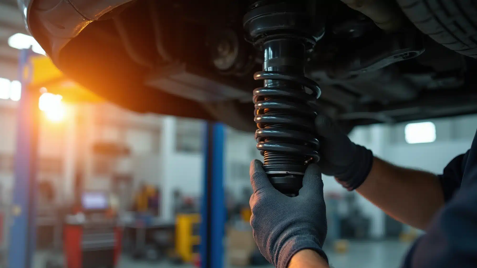 Jeep auto mechanic near me performing detailed vehicle maintenance